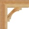 Ekena Millwork Merced Block Rough Sawn Bracket, Western Red Cedar, 4"W x 16"D x 16"H BKT04X16X16MRC05RWR - alternate 2